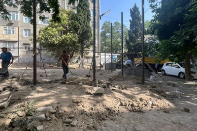 Nəsimi rayonunda bir neçə küçədə yenidənqurma işləri davam etdirilir