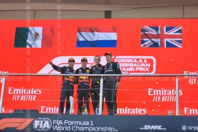 Bakıda Formula 1-in qalibləri mükafatlandırılıb