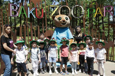 Bakı Zooparkında keçirilən şənlikdə 500-ə yaxın uşaq iştirak edib