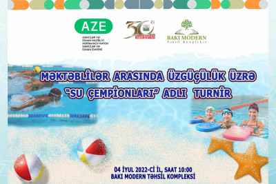 Bakı Modern Təhsil Kompleksində “Su çempionları" adlı turnir təşkil olunacaq