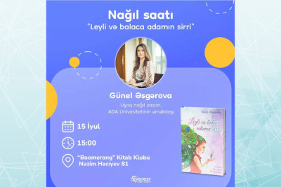 "Boomerang" Kitab Klubunda ödənişsiz nağıl saatı keçriləcək