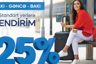 Bakı-Gəncə-Bakı qatar biletlərinin qiymətləri müvəqqəti aşağı salınıb