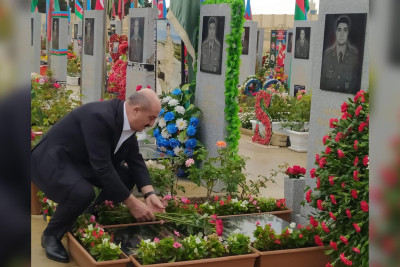 Nəsimi rayonunda Vətən müharibəsi şəhidlərinin əziz xatirəsi yad edilib