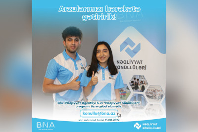 Bakı Nəqliyyat Agentliyi nəqliyyat könüllüləri axtarır