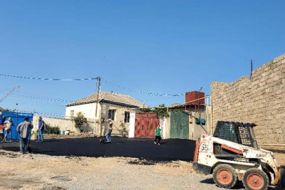Bülbülə qəsəbəsində yenidənqurma işləri aparılır