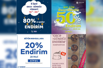 “28 Mall” ticarət mərkəzi bu tarixdə gecəyarısına qədər açıq olacaq