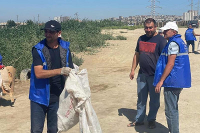 Zığ: “Duzlu göl”ünün ətrafında təmizlik işləri aparılıb