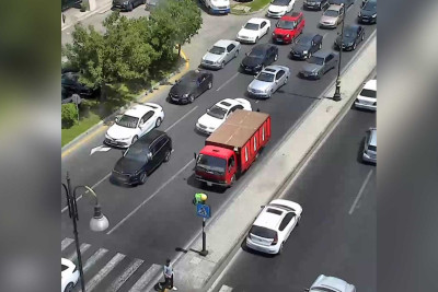 Yasamal: A.Salamzadə küçəsində yol-nəqliyyat hadisəsi baş verib