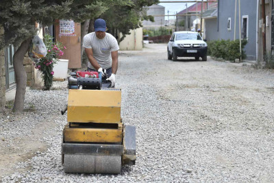 Yeni Ramanada içməli su şəbəkəsi inşa olunur