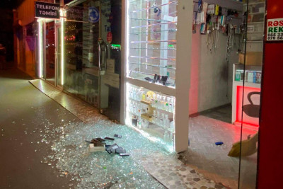 Nəsimi rayonunda telefon mağazası qarət olunub
