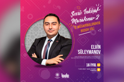 "Şəxsi İnkişaf Marafonu 2" layihəsi çərçivəsində növbəti təlim keçiriləcək