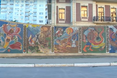 Xətai rayonunda yerləşən “Nizami mozaikası” bərpa olunub