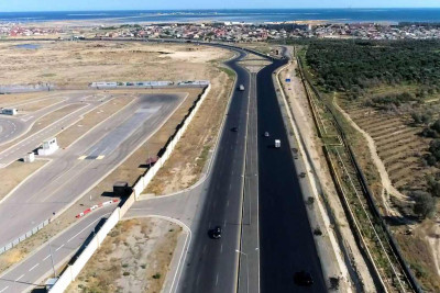 Zığ-Hövsan yoluna 27 santimetr qalınlığında asfalt çəkilir