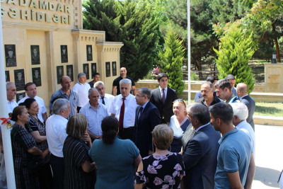Səbail rayonunda “Şəhidlər” abidə kompleksi təmir olunur