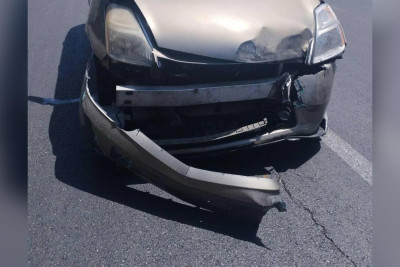 Bakıda "Prius" şərnişin avtobusuna çırpılıb