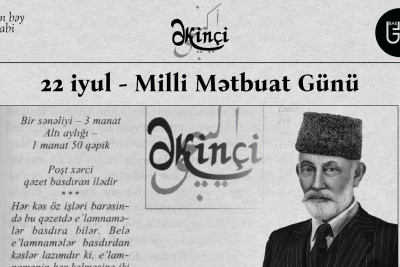 Azərbaycan milli mətbuatının əsasını qoyan “Əkinçi” qəzeti