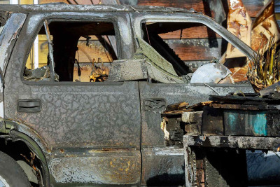 Nərimanov rayonunda “Ford” yanıb