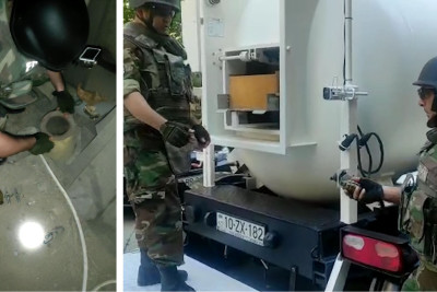 Xətai rayonunda hərbi sursat aşkarlanıb