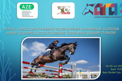 Bakı Dövlət Cıdır Meydanında atçılıq idmanı üzrə turnir keçiriləcək