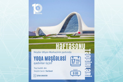 Heydər Əliyev Mərkəzinin parkında yoqa təlimi baş tutacaq