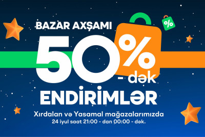 Məşhur mağazada məhsullara 50%-ə qədər endirim olacaq