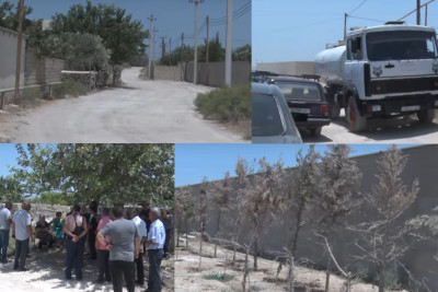 Türkan qəsəbəsinin sakinləri kommunal problemlərlə üzləşiblər