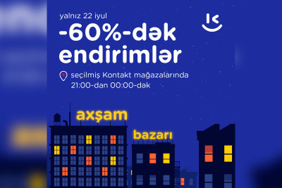 Məşhur mağazada 3 saatlıq endirim kampaniyası keçiriləcək
