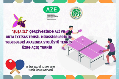 Tennis İdman Kompleksində açıq turnir keçiriləcək