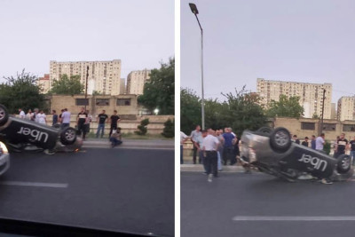 Nizami: Əli Əliyev küçəsində “Prius” aşıb