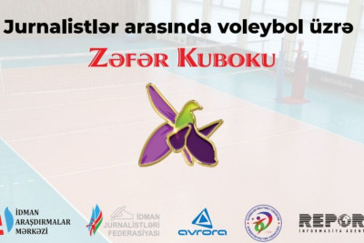 Milli Mətbuat Günü münasibətilə jurnalistlər arasında voleybol üzrə Zəfər Kuboku baş tutacaq