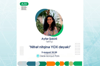 Bakıda "Nifrət nitqinə YOX deyək!" adlı təlim keçiriləcək
