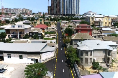 Xətai rayonunda daha 5 küçə təmir olunaraq sakinlərin istifadəsinə verilib