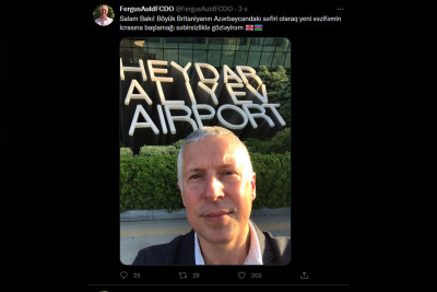 Britaniyanın yeni səfiri Bakıya gəlib