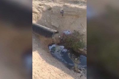 Bilgəh çimərliyində çirkab sular birbaşa dənizə tökülür