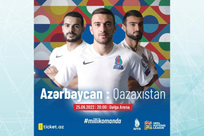 “Dalğa Arena”da  Azərbaycan - Qazaxıstan matçı keçiriləcək