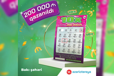 Bakıda sakin ani lotereyada 200 min manat udub
