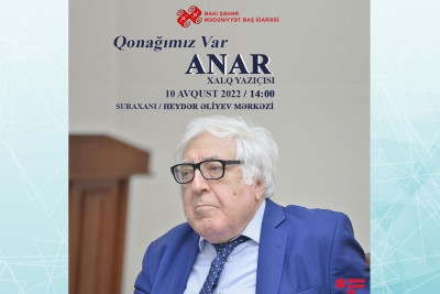 Xalq yazıçısı Anar Suraxanı rayon sakinləri ilə görüş keçirəcək