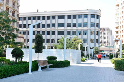 Görkəmli bəstəkar Tofiq Quliyevin abidəsinin qoyulacağı yerdə hazırlıq işləri başlayıb