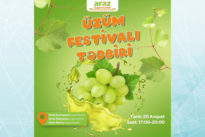 Sabunçu rayonunda şou-proqramlı "Üzüm" festivalı təşkil olunacaq