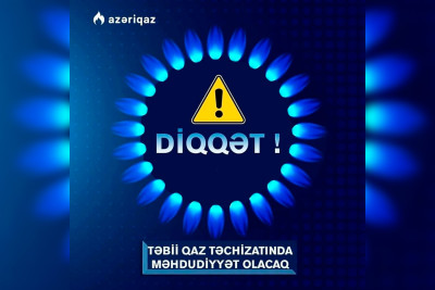 Bu gün Nizami rayonunun bir hissəsində qaz olmayacaq