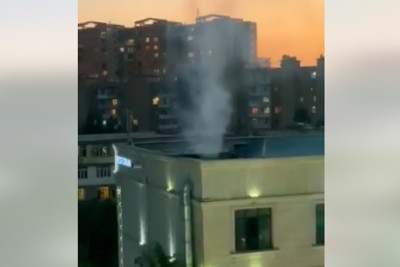 Heydər parkı manqal tüstüsünə bürünüb