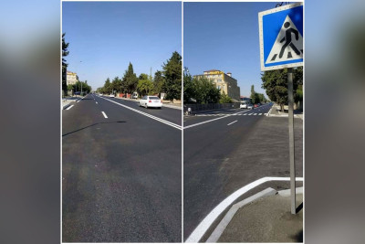 Bakıxanov qəsəbəsində salınmış yeni yol avtoşların sevimli məkanına çevrilib