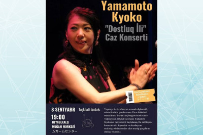 Beynəlxalq Muğam Mərkəzində caz ifaçısı Yamamoto Kyokonun konserti keçiriləcək