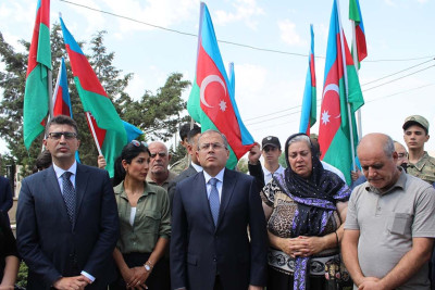 Bakıda Vətən müharibəsi şəhidinin doğum günü mərasimi keçirilib