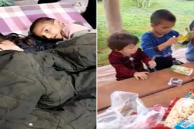 Bakıda parkda gecələyən ana və 5 uşağı barədə DİN-dən açıqlama verilib