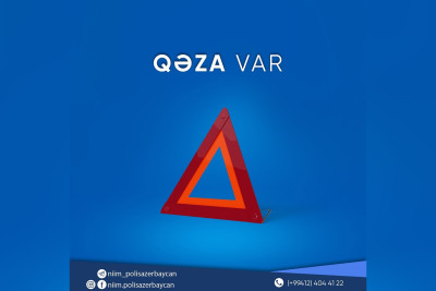 Heydər Əliyev prospektində qəza: yolda tıxac yaranıb