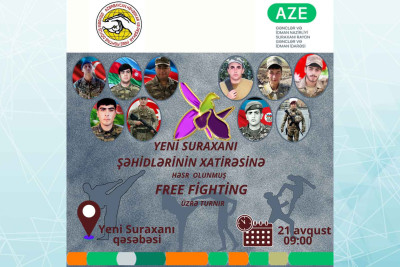 Yeni Suraxanı qəsəbəsində “Free Fighting” üzrə turnir təşkil olunacaq