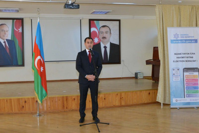 Nizami rayonunda “Açıq mikrofon” formatında səyyar görüşlər keçirilib