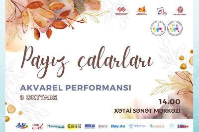 Xətai Sənət Mərkəzində rəssamlar akvarellə performans göstərəcəklər