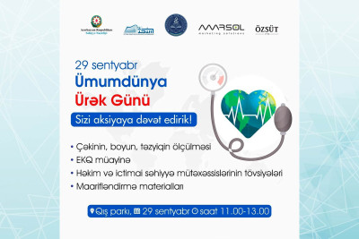 Bakıda Ürək Günü çərçivəsində aksiya keçiriləcək